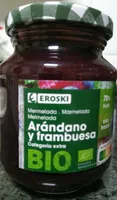 Mermelada arándano y frambuesa bio