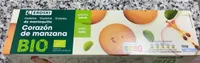 Galletas bio corazon de manzana
