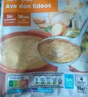 sopa ave con fideos