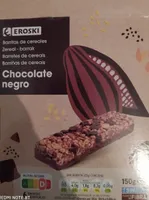 Barritas de cereales chocolate negro
