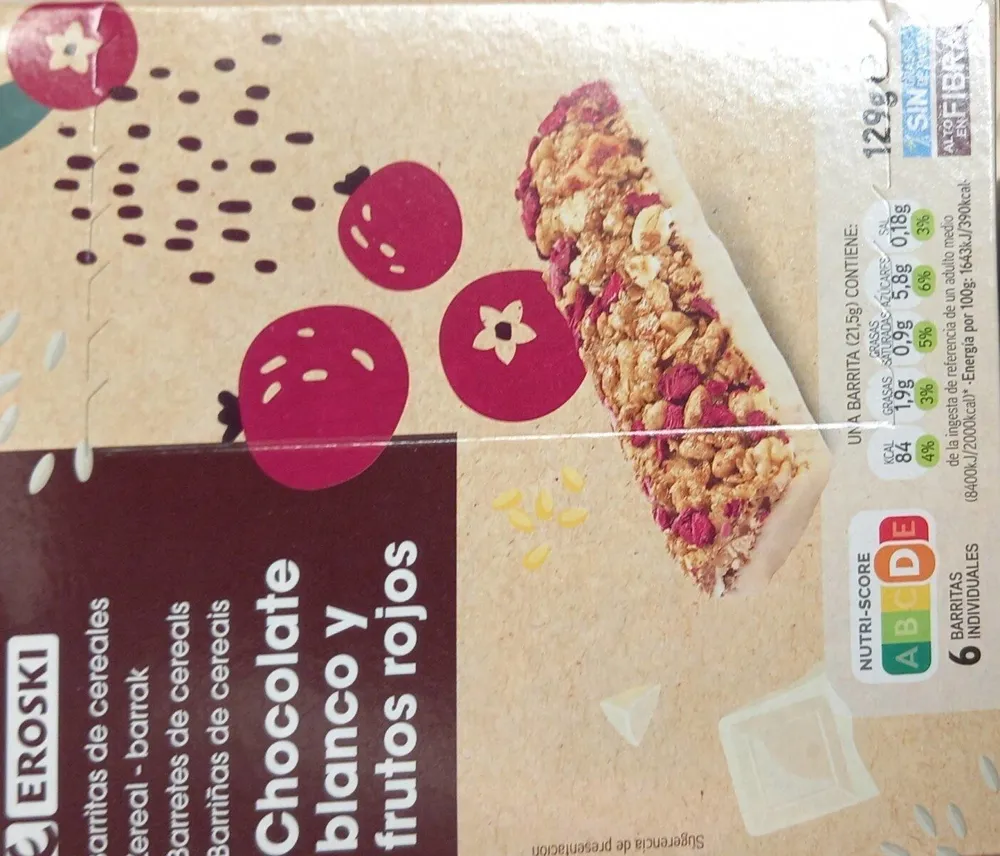 Barrita de cereales