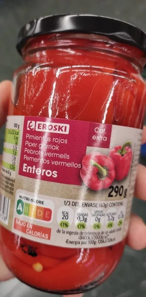 Pimientos rojos Enteros