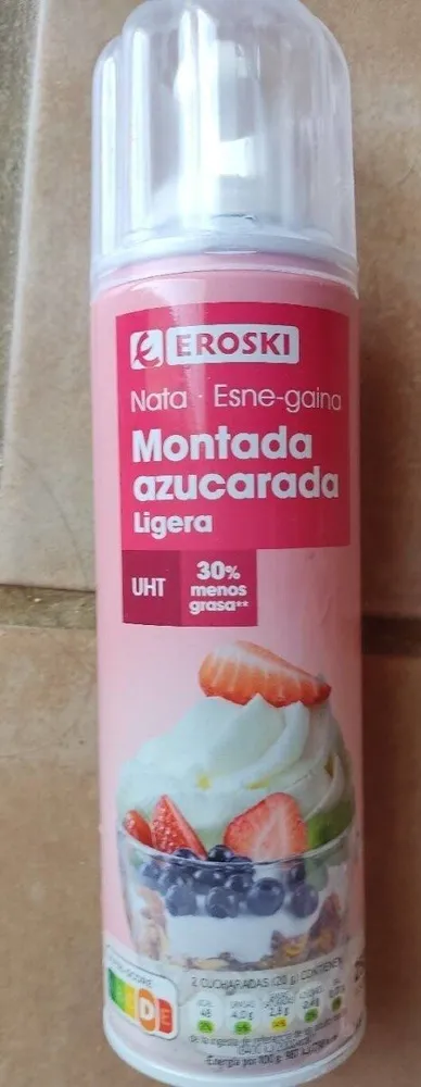 Nata Montada Azucarada Ligera