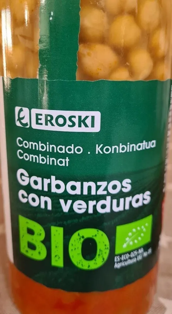 Garbanzos con verduras