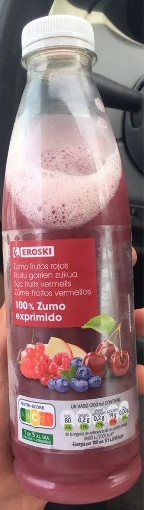 zumo frutos rojos