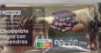 Turron praline Chocolate negro con almendras