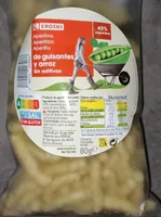 Aperitivo de guisantes y arroz