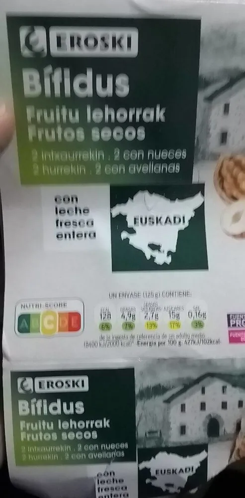 Yogur Bifidus con frutos secos