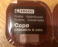 Copa chocolate y nata