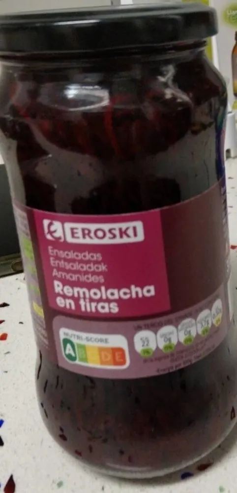 Remolacha en tiras