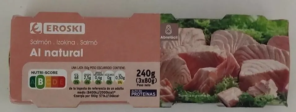 Salmón al natural