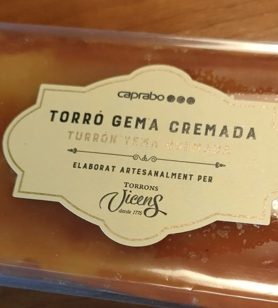 Torró Gema Cremada