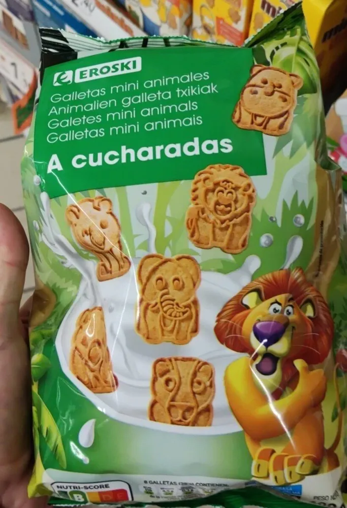 Galletas mini animales a cucharadas