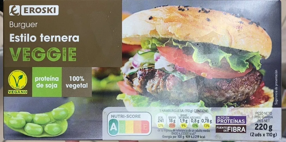 Burguer Estilo Ternera Veggie