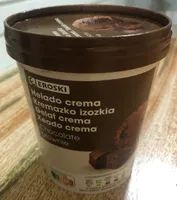 Helado crema chocolate