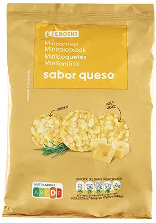 Minitortitas sabor queso