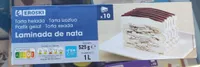 Tarta laminada de nata