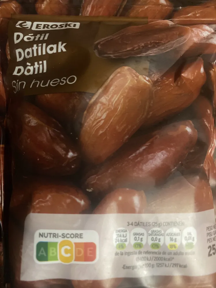 Dátiles sin hueso