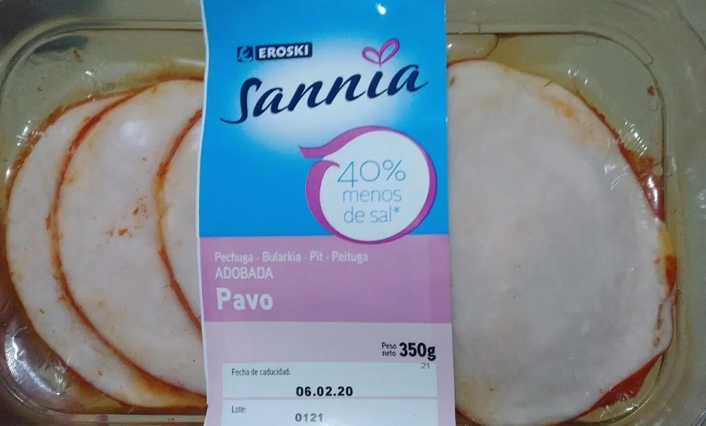 Pechuga de pavo adobada