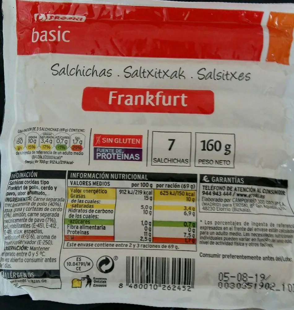 Salchichas frankfurt