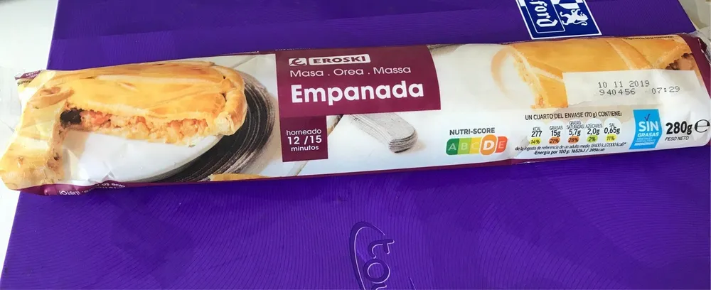 Masa empanada