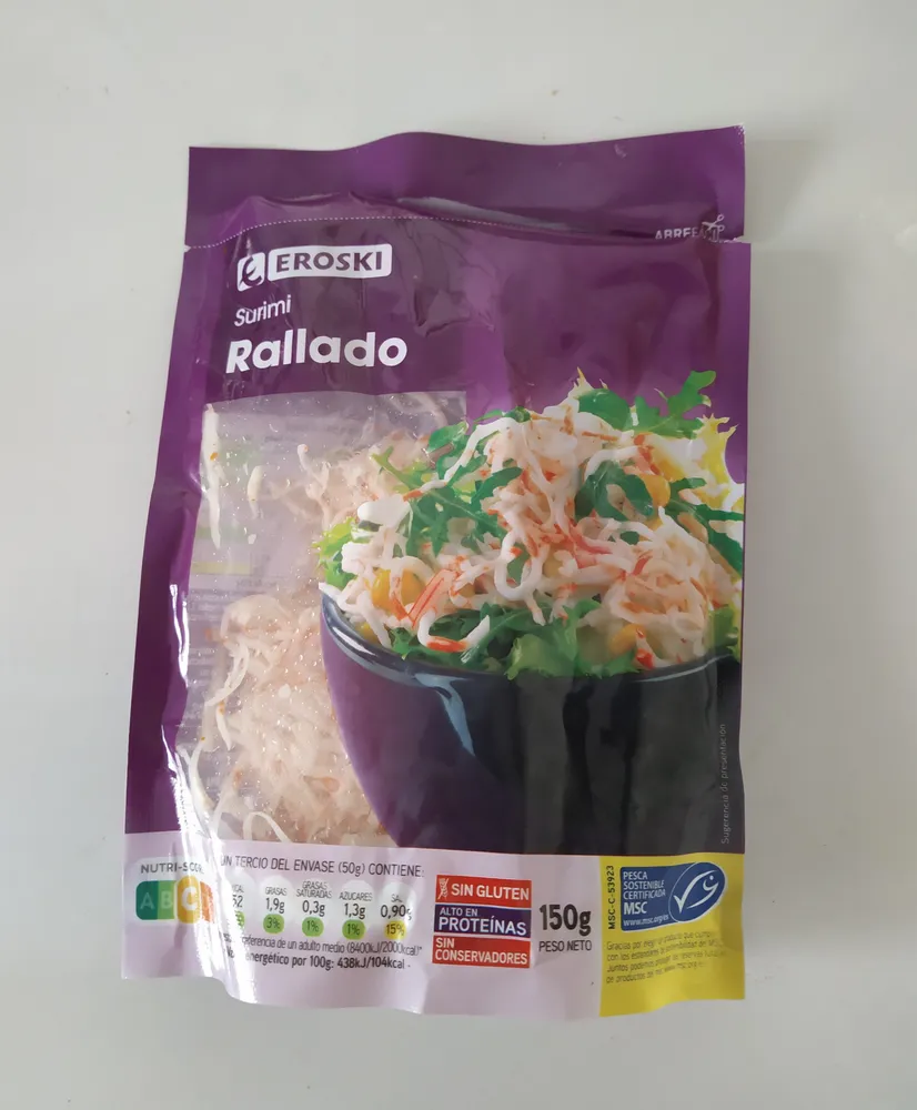 Surimi rallado