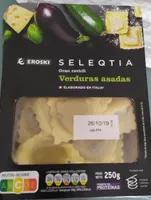 Gran ravioli verduras asadas