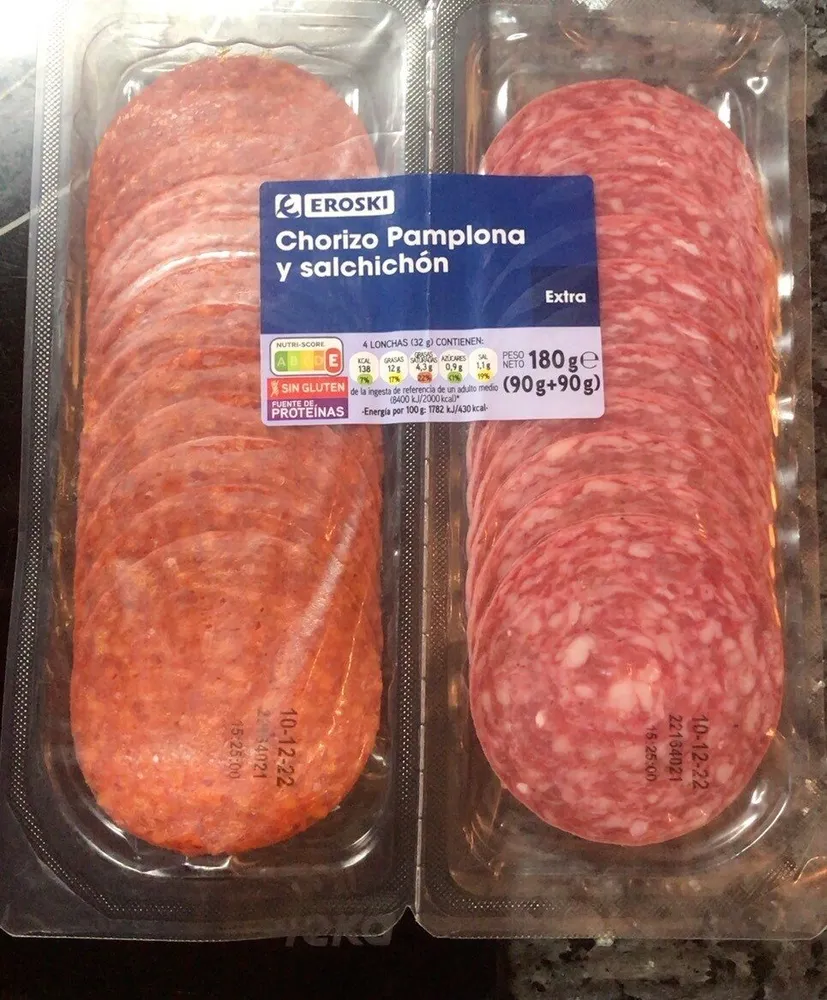 Chorizo pamplona y salchichon