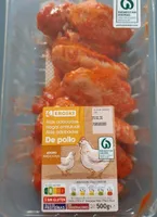 Alas adobadas de pollo