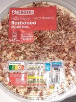 Pizza fresca barbacoa masa fina