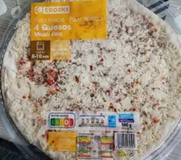 Pizza fresca 4 quesos masa fina