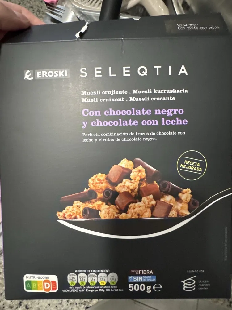 Muesli Chocolate Negro