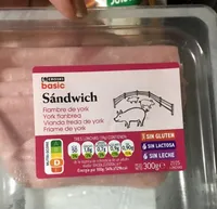 Sándwich fiambre de york