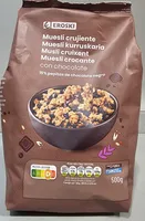 Muesli crujiente con chocolate