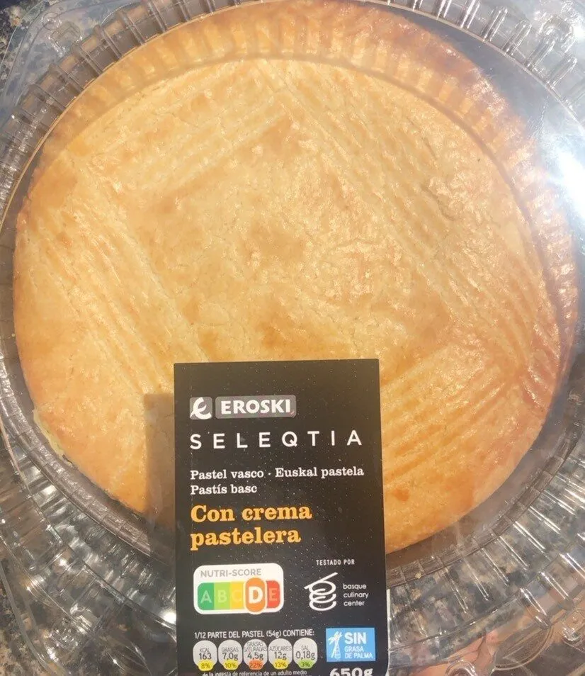Euskal Pastela - Pastel Vasco : Con crema pastelera