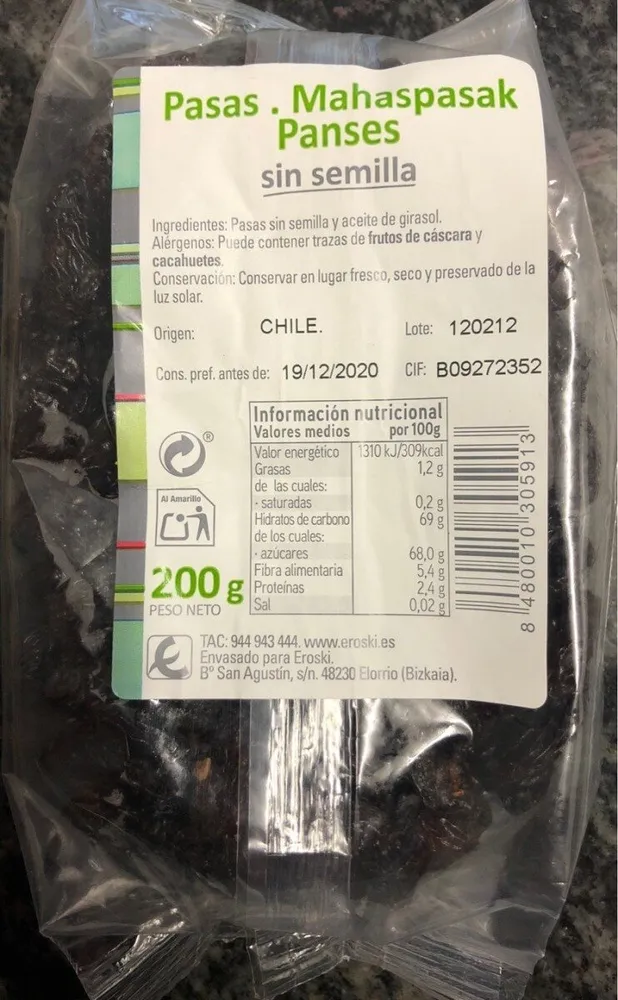 Pasas sin semilla
