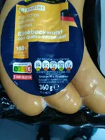 Salchichas käsebockwurst con queso emmental