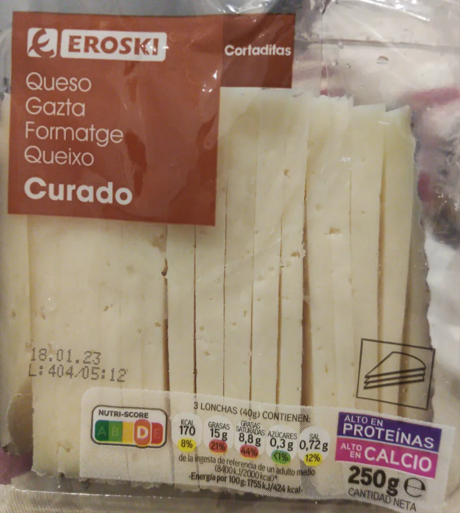 Queso de mezcla curado