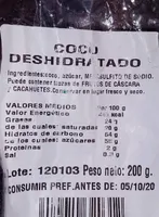 Coco deshidratado