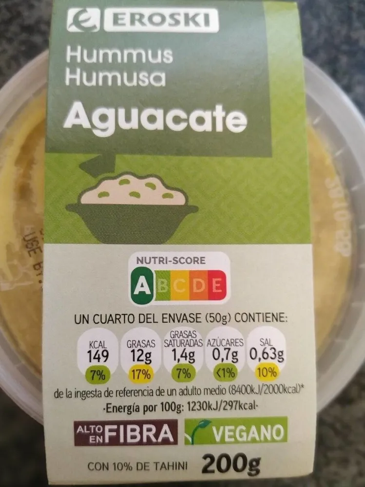 Hummus aguacate