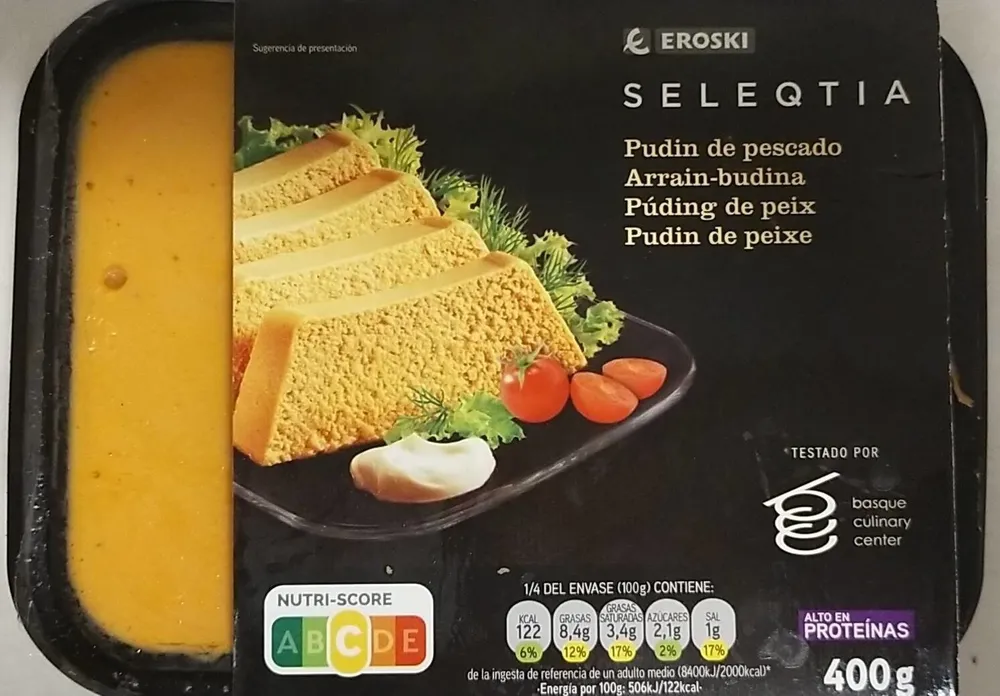 Pudin de pescado Seleqtia