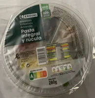 Ensalada Pasta integral y rúcula