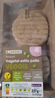 burguer vegetal estilo pollo