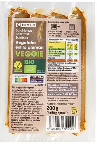 Salchichas Vegetales Estilo Aleman