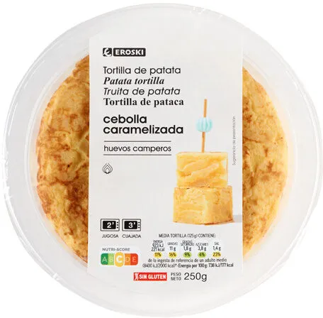 Tortilla de Patata Cebolla Caramelizada