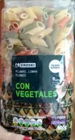 Plumas con vegetales