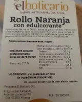 Rollo Naranja con edulcorante