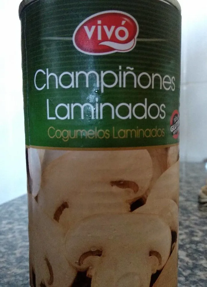 Champiñones laminados