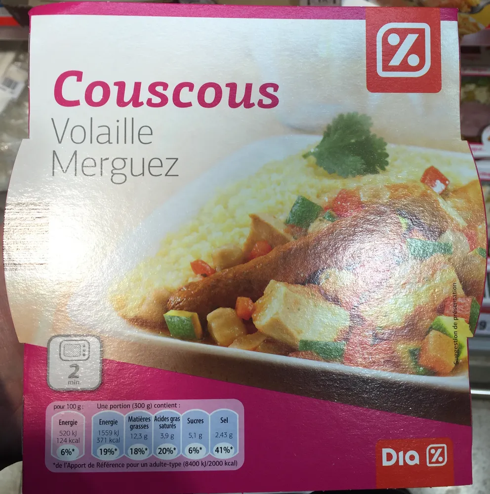 Couscous Volaille Merguez