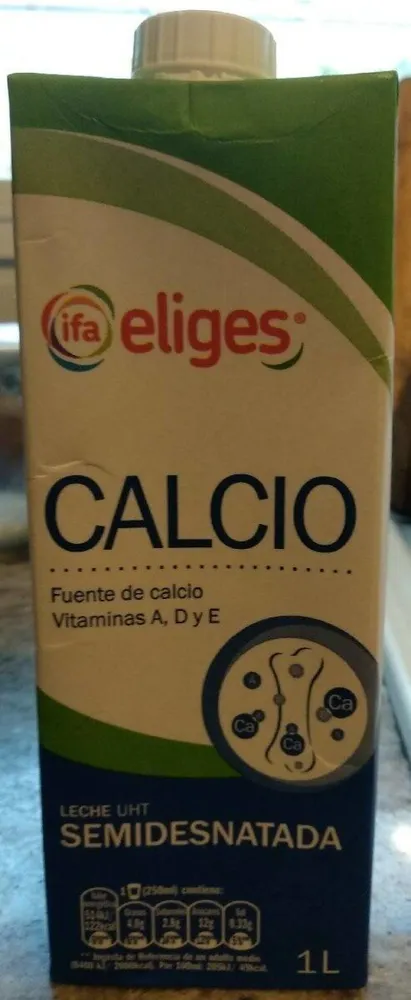 Leche semidesnatada